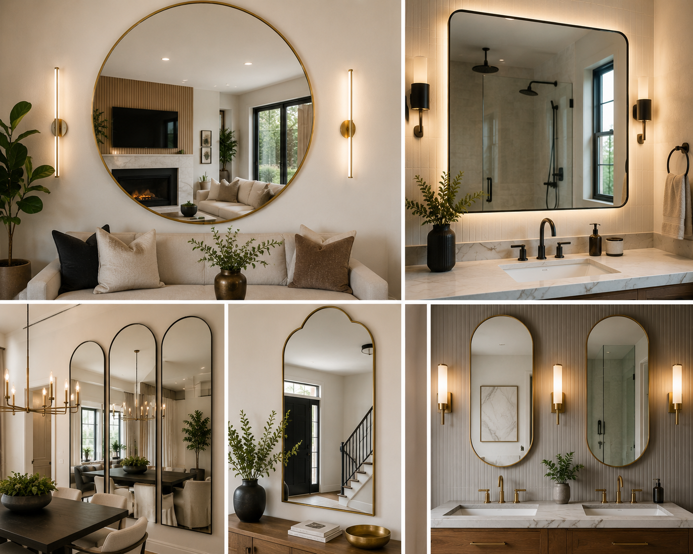 Custom Mirrors for Interior Design & Remodeling Projects