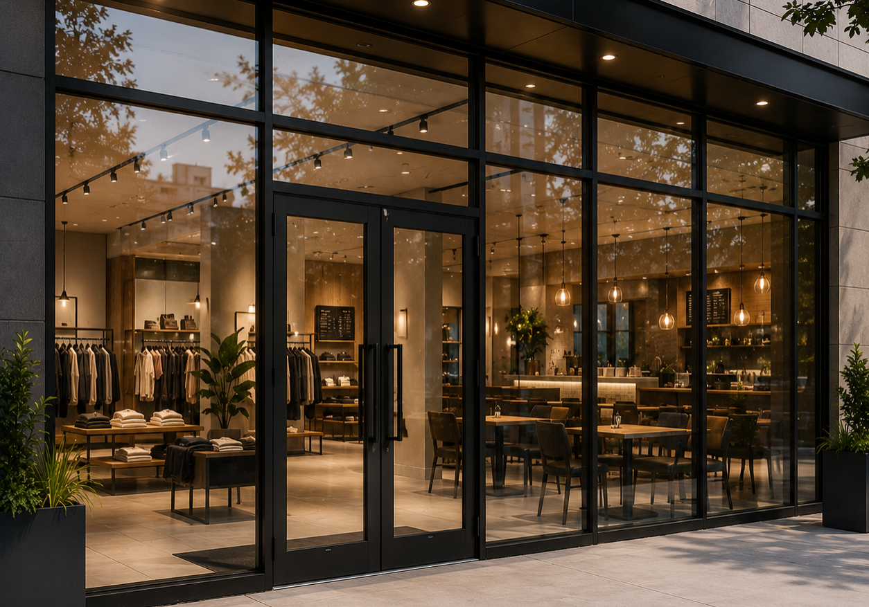 Storefront Glass for Retail, Restaurant & Office Spaces
